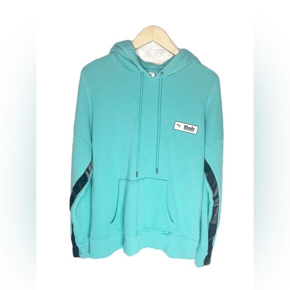 Men's Puma x Rhude Blue Hoodie Limited Edition RARE - Picture 6 of 11